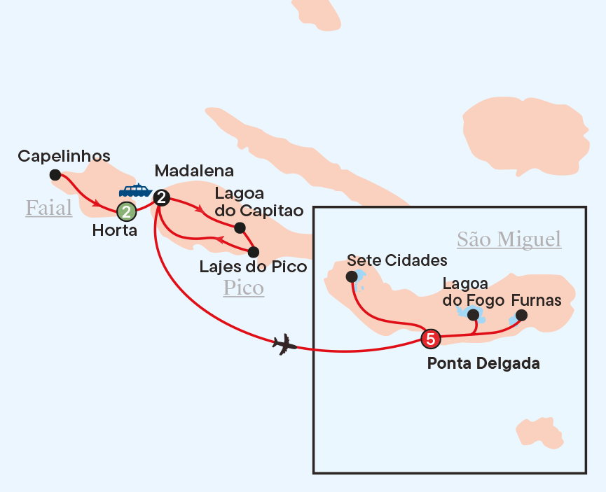 Map - Azores Islands Explorer